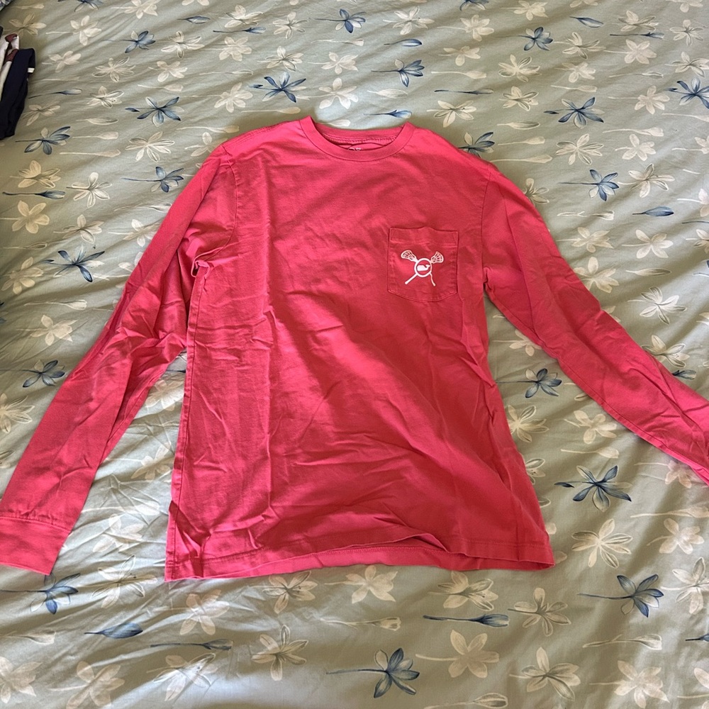 Vineyard Vines Coral Long Sleeve Tee